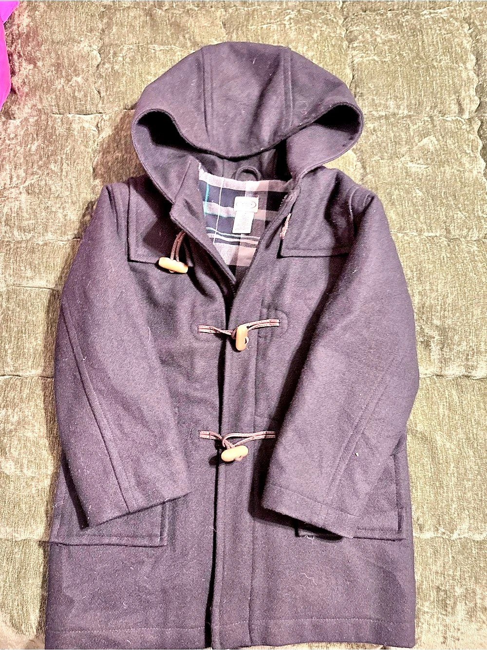Talbots Kids Hooded Toggle Coat Girls Size 7
